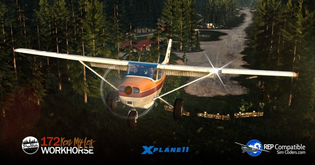 The free Cessna 172 Bush Kit for X-Plane 11 by PropStrike Studio